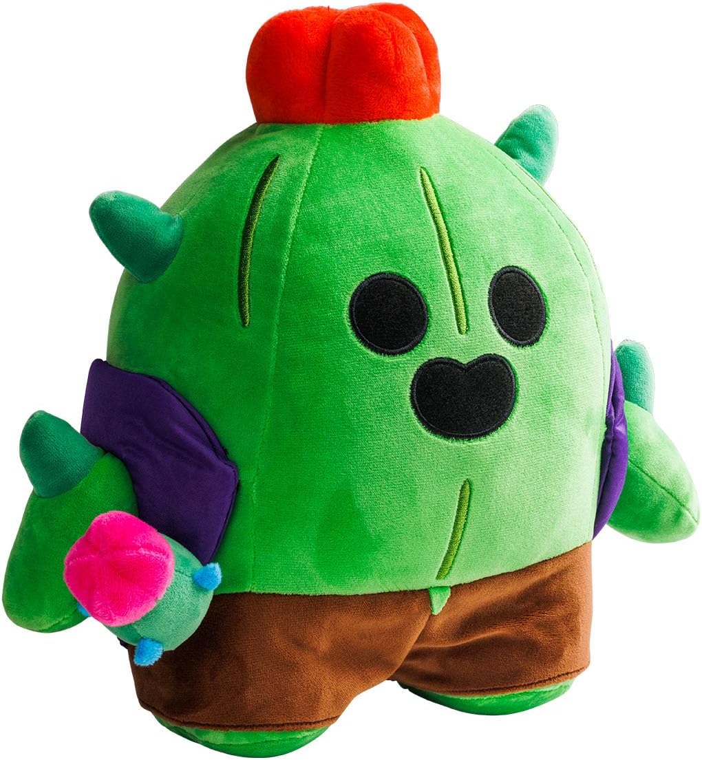 P.M.I. Brawl Stars Plush | 8-Inch Soft & Huggable Stuffed Toy | Collectible Plushie of Leon, El Primo, Colt, or Spike Mystery Pack at Random | Official Licensed Brawler Plush for Fans & Kids